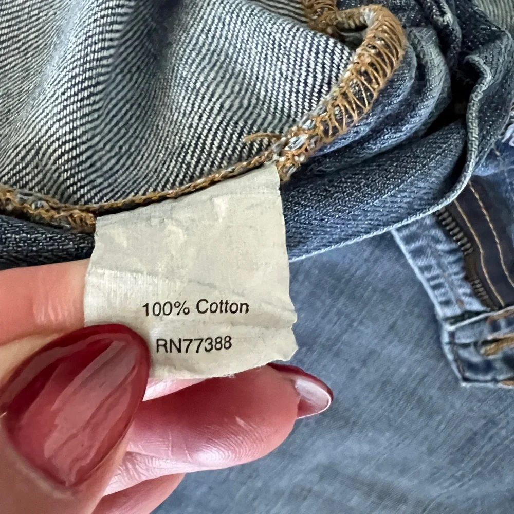 J. Crew Blue Straight-Leg Jeans with Classic Indigo Wash 33x32 100% cotton